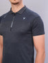 Men Melange Slim Fit Polo T-shirt with DOUBLE COOL