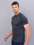 Men Melange Slim Fit Polo T-shirt with DOUBLE COOL