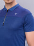 Men Melange Slim Fit Polo T-shirt with DOUBLE COOL