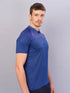 Men Melange Slim Fit Polo T-shirt with DOUBLE COOL