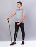 Men Melange Slim Fit Polo T-shirt with DOUBLE COOL