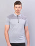 Men Melange Slim Fit Polo T-shirt with DOUBLE COOL