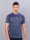 Men Melange Slim Fit Polo T-shirt with DOUBLE COOL