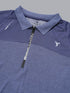 Men Melange Slim Fit Polo T-shirt with DOUBLE COOL