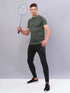 Men Melange Slim Fit Polo T-shirt with DOUBLE COOL