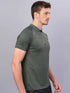 Men Melange Slim Fit Polo T-shirt with DOUBLE COOL