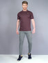 Men Melange Slim Fit Polo T-shirt with DOUBLE COOL