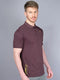 Men Melange Slim Fit Polo T-shirt with DOUBLE COOL