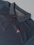 Men Melange Slim Fit Polo T-shirt with DOUBLE COOL