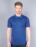Men Melange Slim Fit Polo T-shirt with DOUBLE COOL