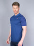 Men Melange Slim Fit Polo T-shirt with DOUBLE COOL
