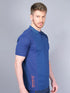 Men Melange Slim Fit Polo T-shirt with DOUBLE COOL