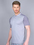 Men Melange Slim Fit Polo T-shirt with DOUBLE COOL