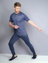 Men Melange Slim Fit Polo T-shirt with DOUBLE COOL