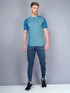 Men Melange Slim Fit Polo T-shirt with DOUBLE COOL