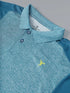 Men Melange Slim Fit Polo T-shirt with DOUBLE COOL