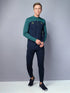 Men Colorblock Slim Fit Mock Neck T-shirt with TECHNO COOL