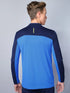 Men Colorblock Slim Fit Mock Neck T-shirt with TECHNO COOL