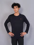 Men Solid Slim Fit Crew Neck T-shirt with TECHNO COOL