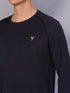 Men Solid Slim Fit Crew Neck T-shirt with TECHNO COOL