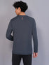 Men Solid Slim Fit Crew Neck T-shirt with TECHNO COOL