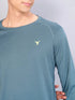Men Solid Slim Fit Crew Neck T-shirt with TECHNO COOL