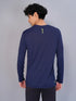 Men Solid Slim Fit Crew Neck T-shirt with TECHNO COOL
