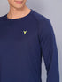 Men Solid Slim Fit Crew Neck T-shirt with TECHNO COOL