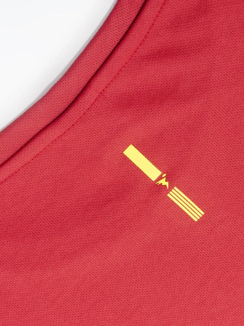 Men Solid Slim Fit Crew Neck T-shirt with TECHNO COOL