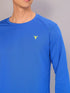 Men Solid Slim Fit Crew Neck T-shirt with TECHNO COOL