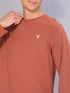 Men Solid Slim Fit Crew Neck T-shirt with TECHNO COOL