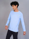 Men Solid Slim Fit Crew Neck T-shirt with TECHNO COOL