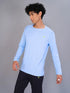 Men Solid Slim Fit Crew Neck T-shirt with TECHNO COOL