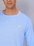 Men Solid Slim Fit Crew Neck T-shirt with TECHNO COOL