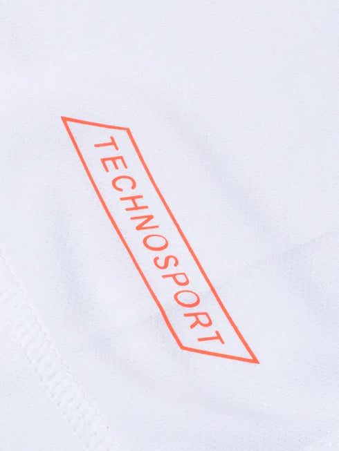 Men Solid Slim Fit Crew Neck T-shirt with TECHNO COOL
