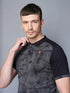Men Printed Slim Fit Polo T-shirt with DOUBLE COOL