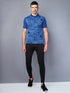 Men Printed Slim Fit Polo T-shirt with DOUBLE COOL