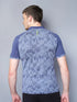Men Printed Slim Fit Polo T-shirt with DOUBLE COOL