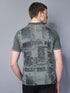Men Printed Slim Fit Polo T-shirt with DOUBLE COOL