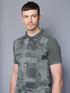 Men Printed Slim Fit Polo T-shirt with DOUBLE COOL
