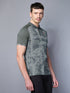 Men Printed Slim Fit Polo T-shirt with DOUBLE COOL