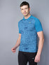 Men Printed Slim Fit Polo T-shirt with DOUBLE COOL