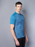 Men Printed Slim Fit Polo T-shirt with DOUBLE COOL