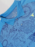 Men Printed Slim Fit Polo T-shirt with DOUBLE COOL