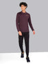 Men Melange Slim Fit Polo T-shirt with DOUBLE COOL