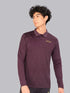 Men Melange Slim Fit Polo T-shirt with DOUBLE COOL