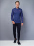Men Melange Slim Fit Polo T-shirt with DOUBLE COOL