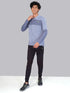 Men Melange Slim Fit Polo T-shirt with DOUBLE COOL