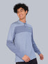 Men Melange Slim Fit Polo T-shirt with DOUBLE COOL
