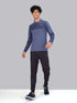 Men Melange Slim Fit Polo T-shirt with DOUBLE COOL